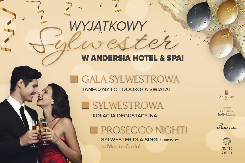 Sylwester w Andersia Hotel & Spa | Sylwester 2023/2024 w Poznaniu